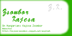 zsombor kajcsa business card